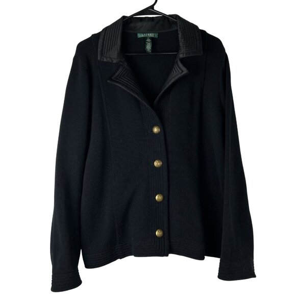 Vintage Lauren Ralph Lauren Blazer Women's 2X Antique Preppy Equestrian Old Mone - Picture 10 of 10